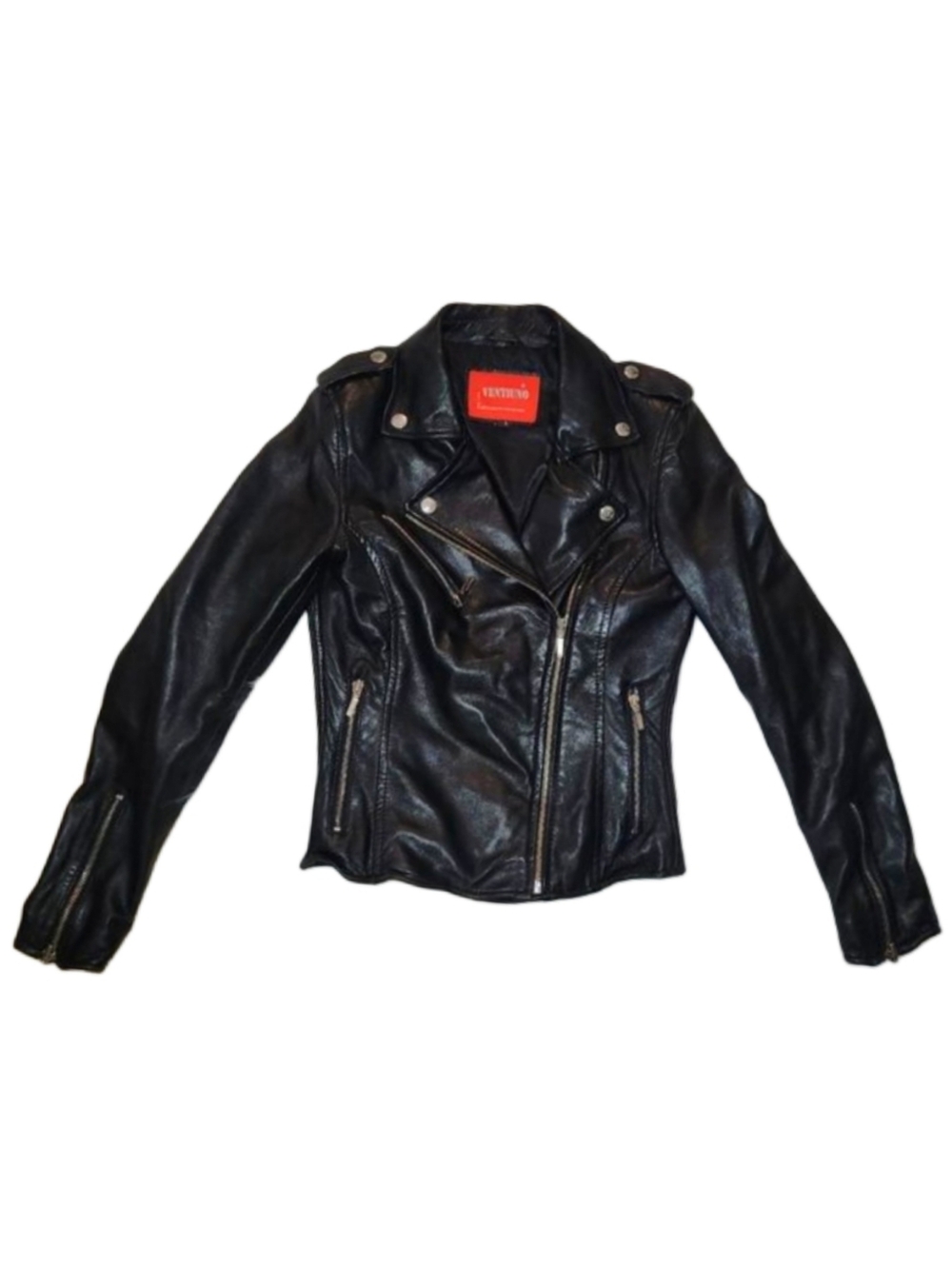Vintage VENTIUNO Skins Lamb Leather Biker Jacket!